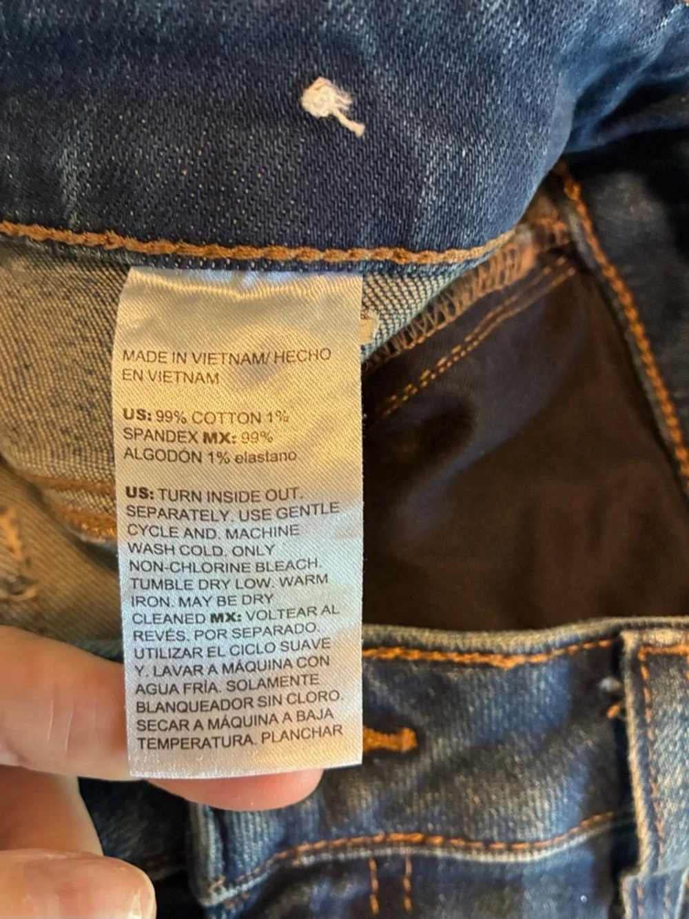 Chico's Mid Wash Straight Leg Jeans in Blue - Picture 5 of 5